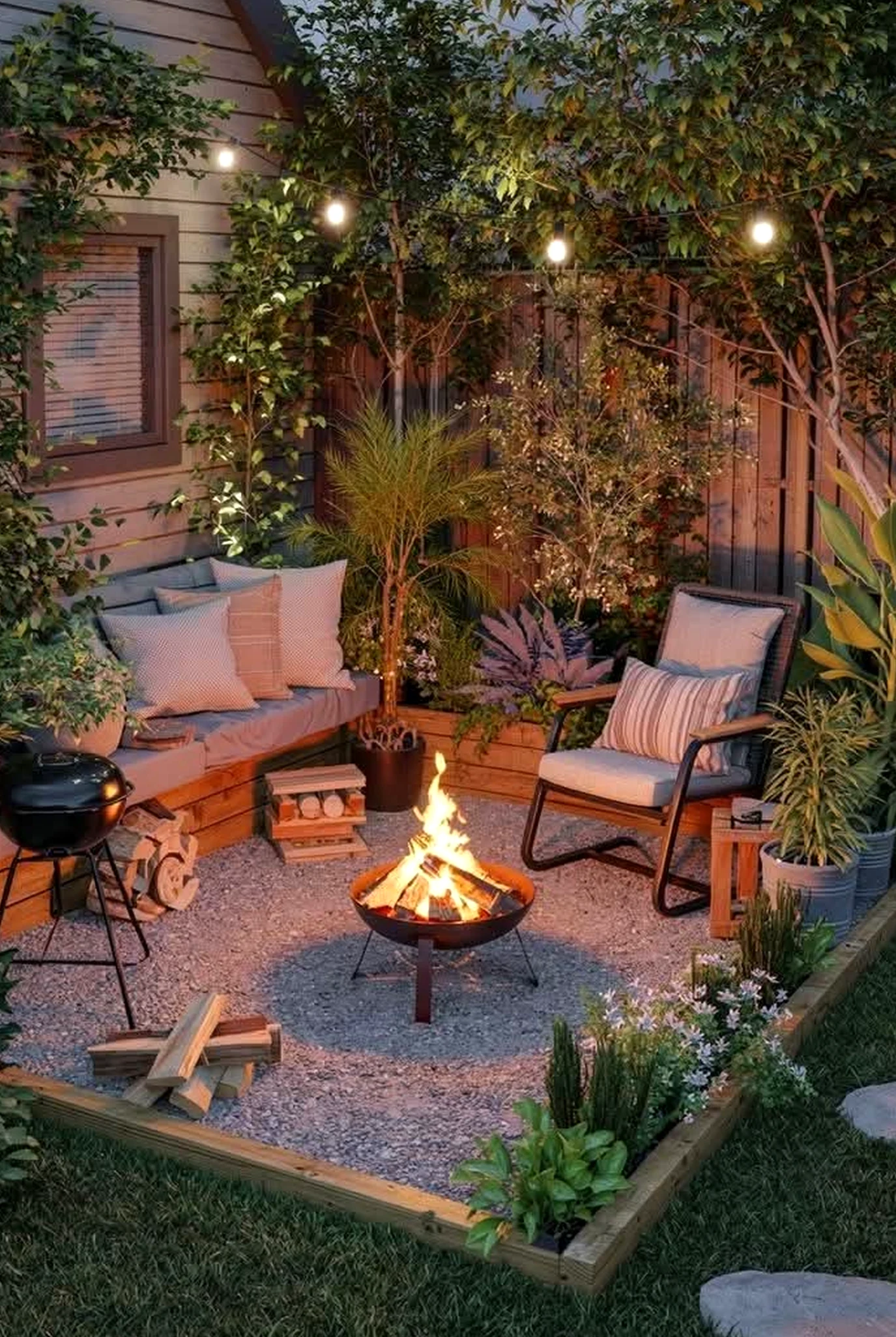 Polished greenhouse corner frames the backdrop with freshness, making the scene feel personal and relaxed.