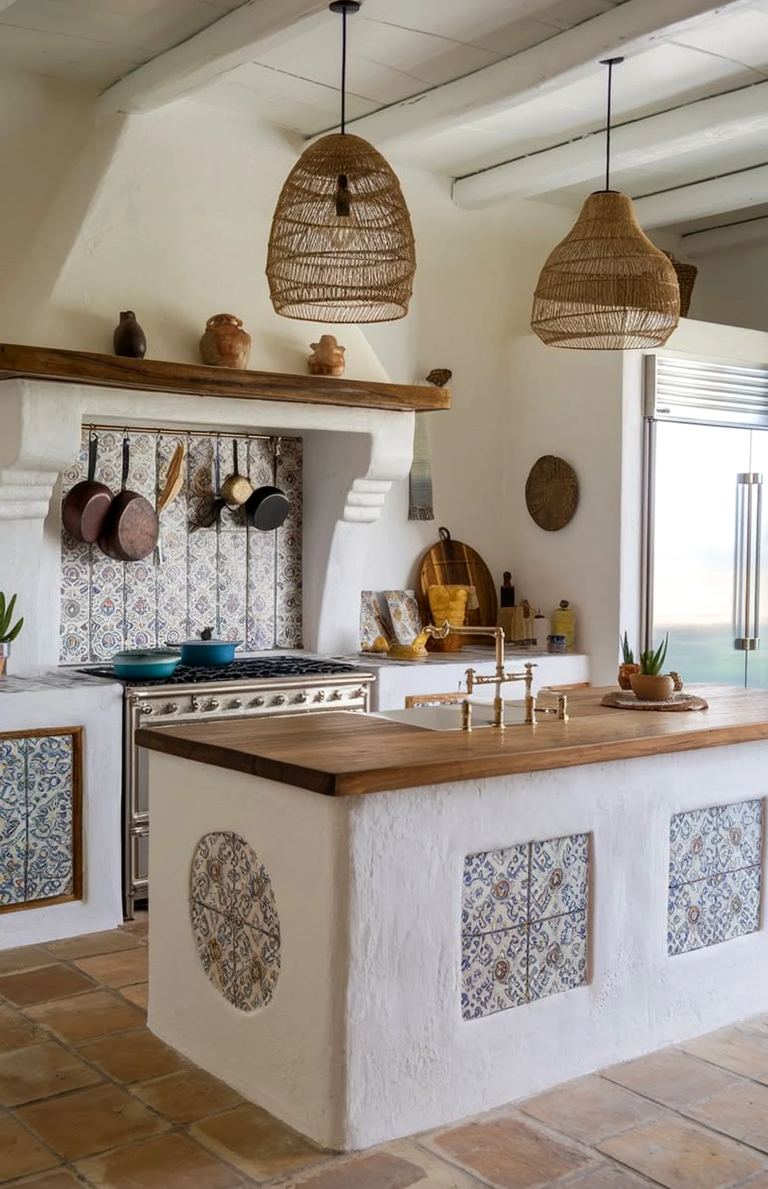 Bright soft sofa adds a clear layer of personality, helping the entry feel easy to enjoy.
