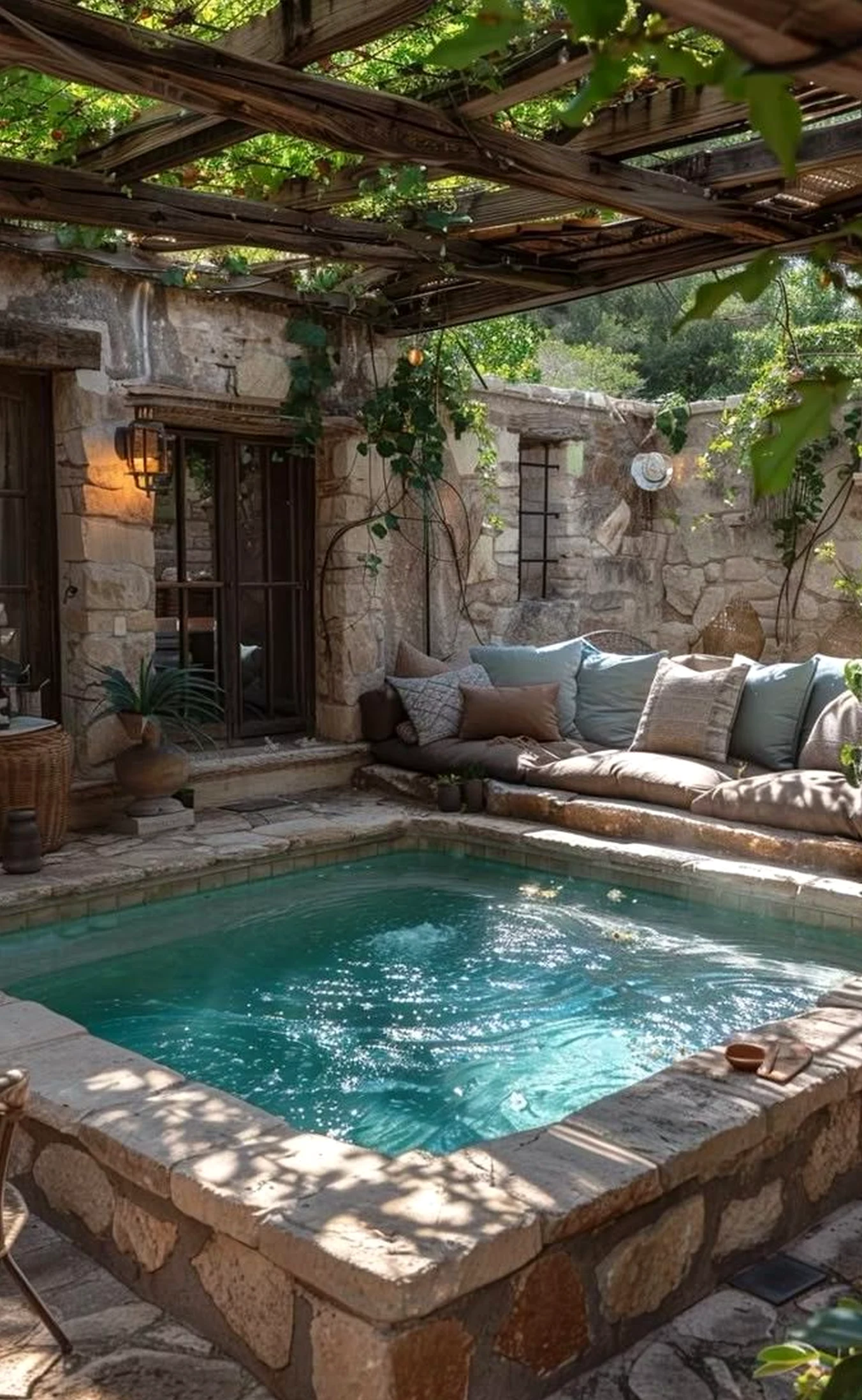 Inviting reading corner adds ease across the outdoor space, giving the decor a finish that feels visually grounded.