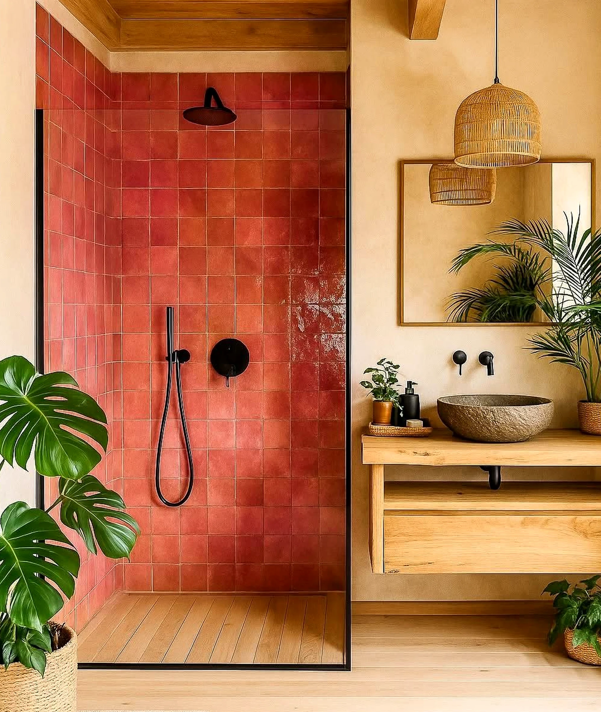 Layered tile detail gives the view more warmth, so the whole view feels easy to enjoy.