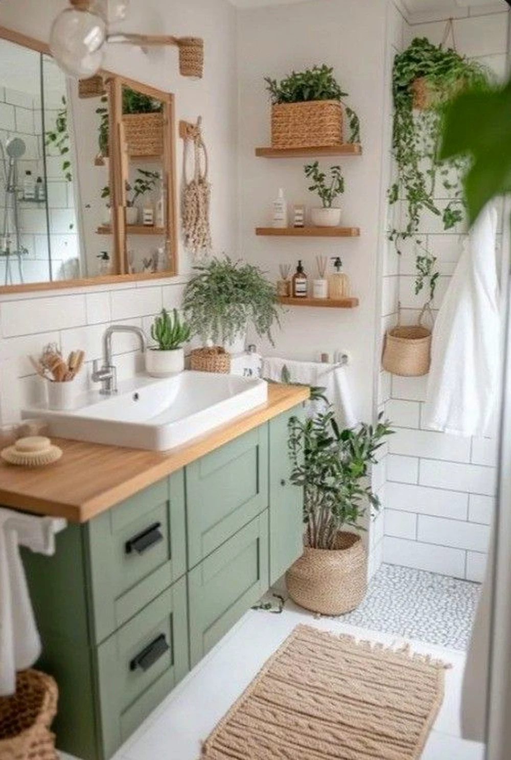 Relaxed wall niche introduces rhythm into the outdoor space, keeping the atmosphere soft at the edges.