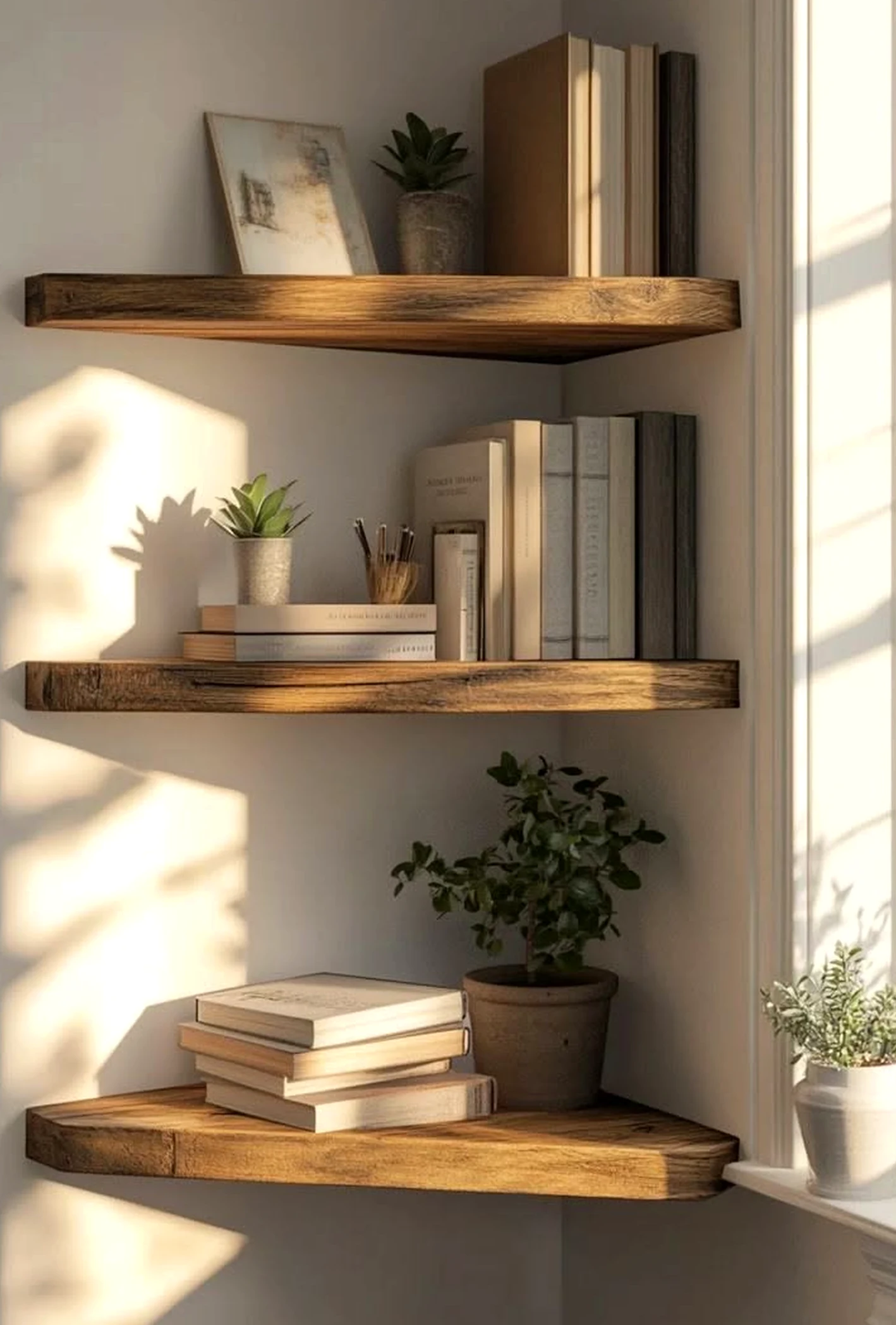 Crisp wall niche gives the entry more shape, so the whole view feels ready for quiet use.