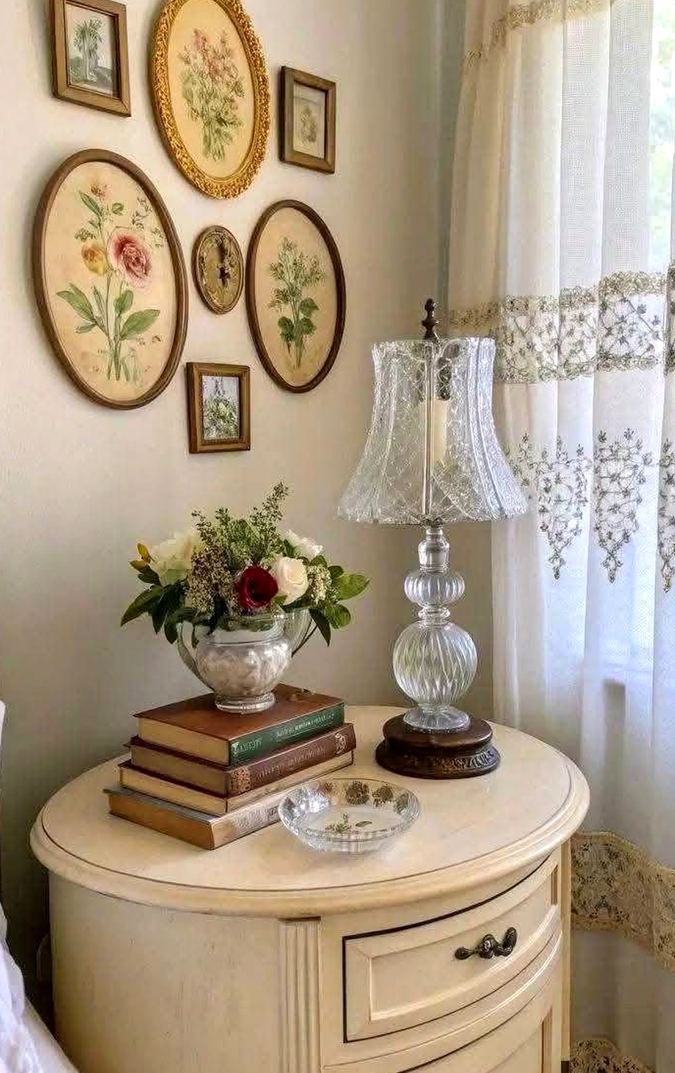 Earthy garden border adds order across the arrangement, giving the decor a finish that feels personal and relaxed.