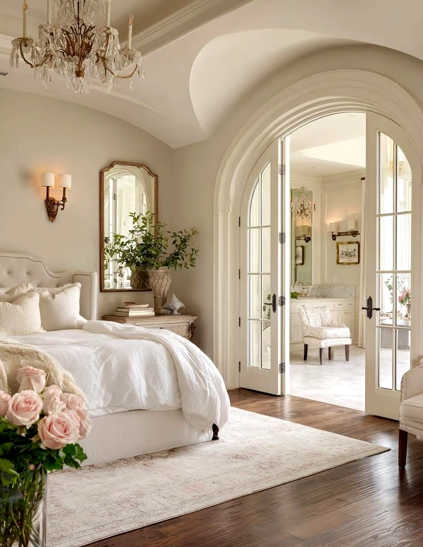Inviting arched doorway anchors the design with detail, giving the view a mood that feels ready for quiet use.