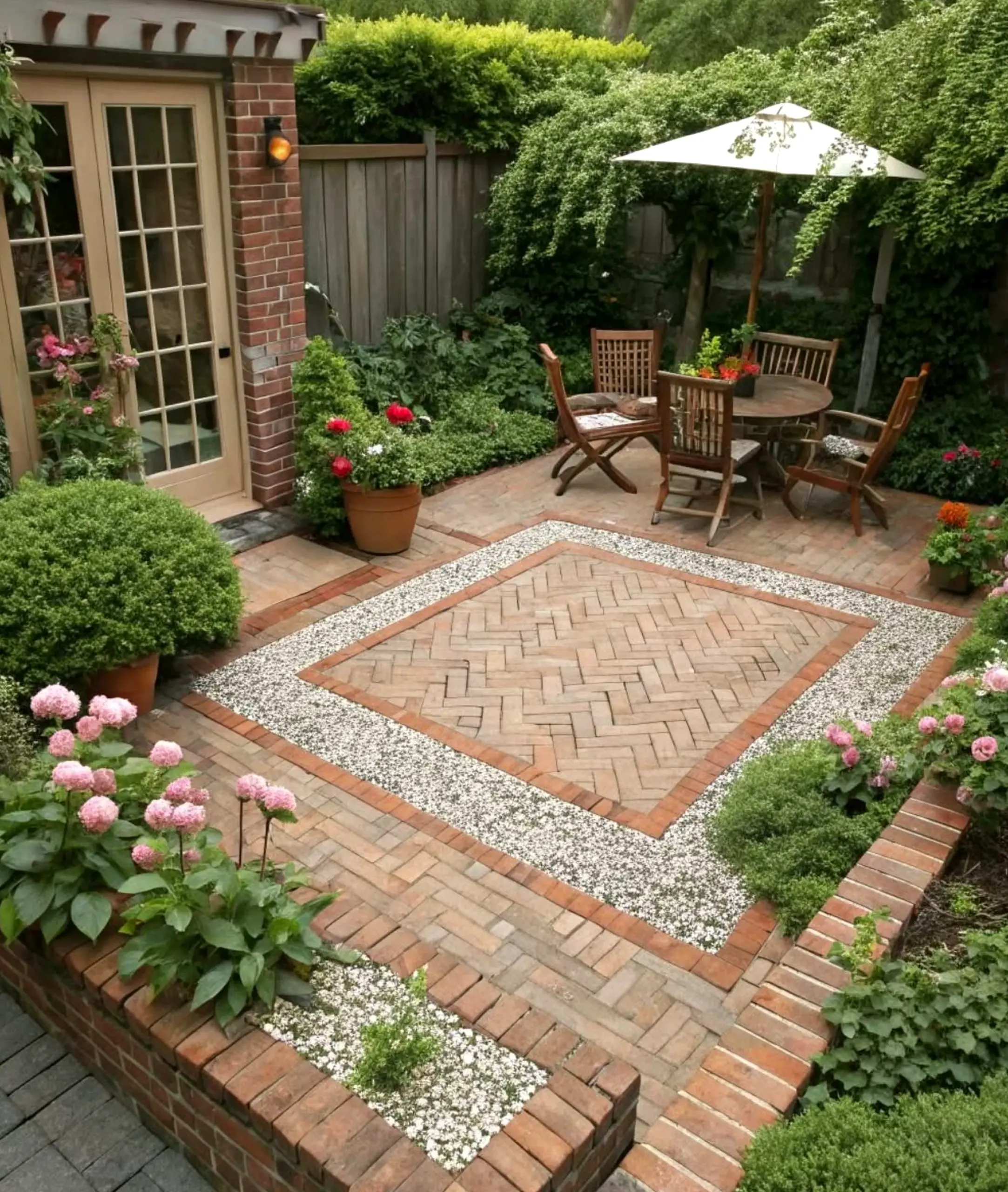 Cozy dining setup draws attention to shape while the entry stays simple yet expressive.