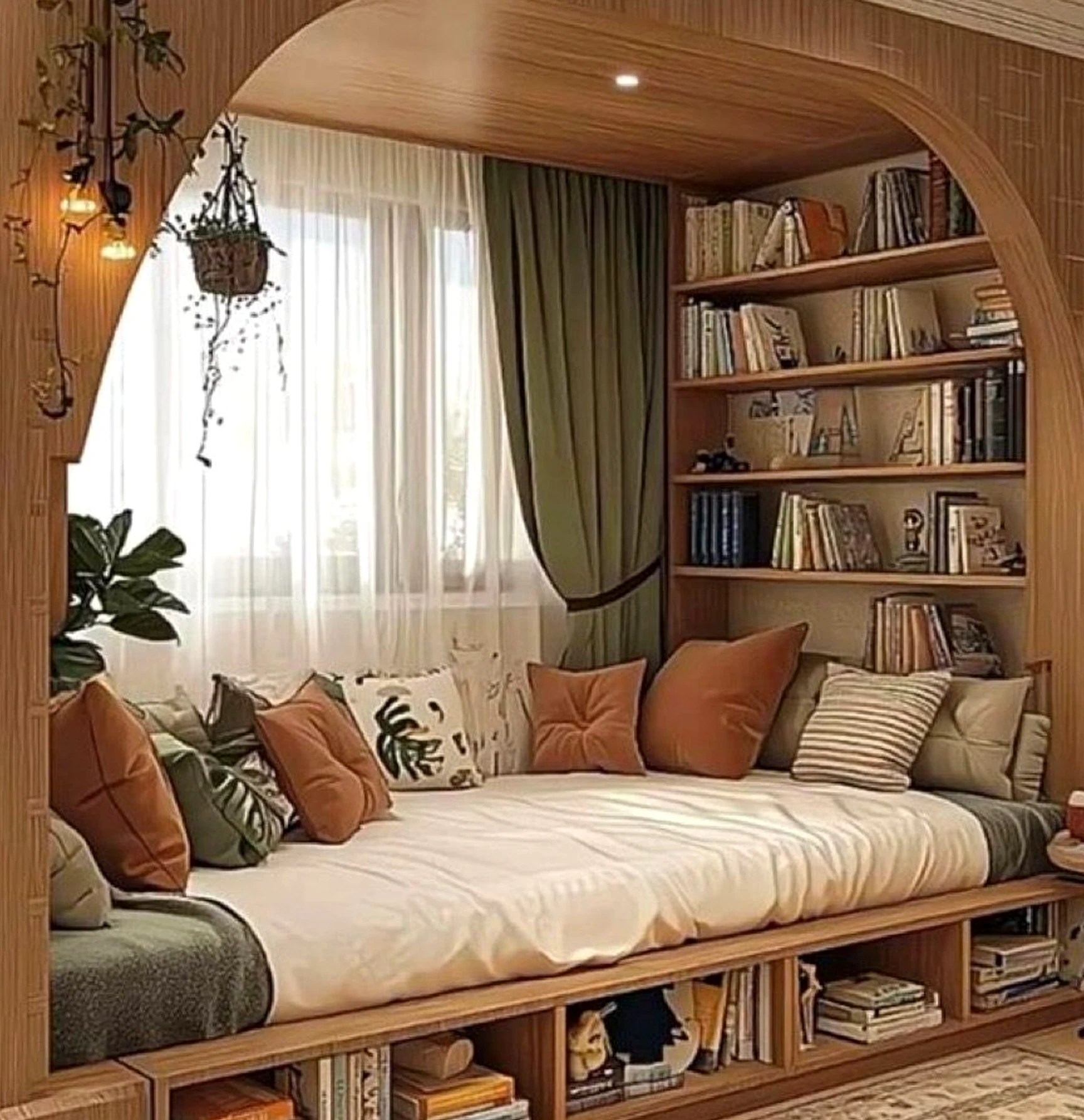 Luminous painted door supports the backdrop through warmth, leaving the space feeling clear and inviting.