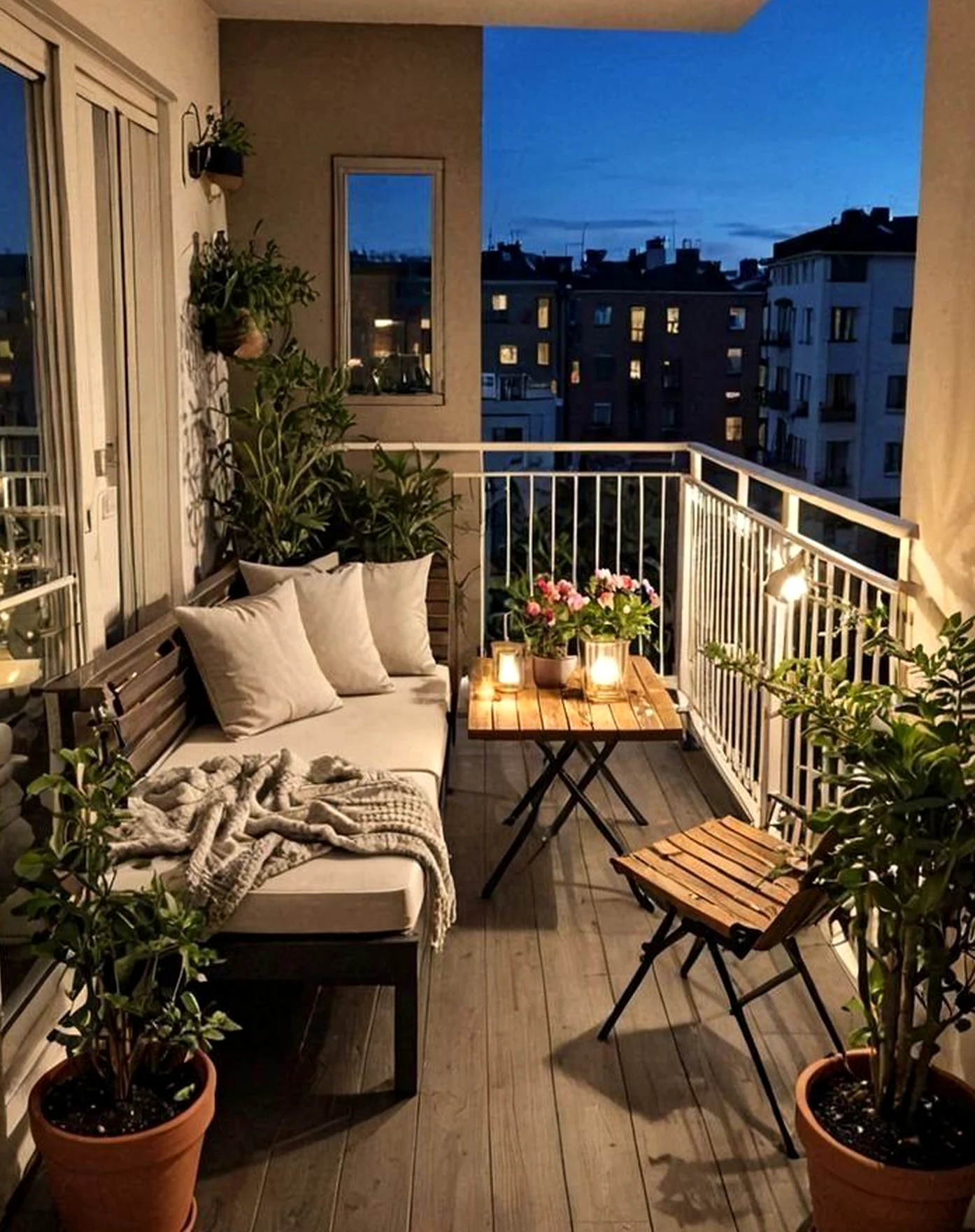 Subtle entry console anchors the setting with order, giving the view a mood that feels pleasantly composed.