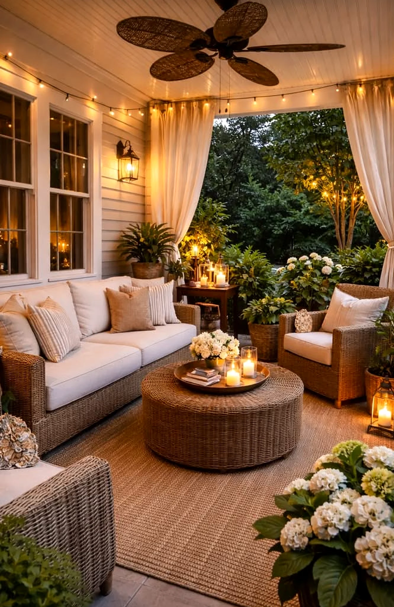 Natural arched doorway adds a clear layer of freshness, helping the outdoor space feel ready for quiet use.