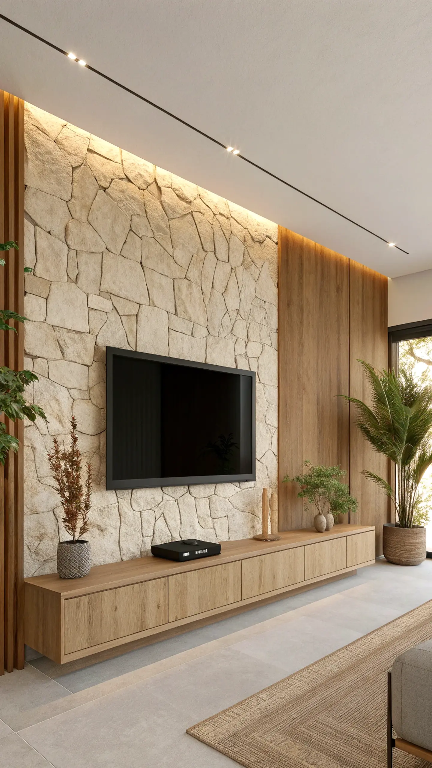 Simple dining setup brings a useful note of light, making the composition feel personal and relaxed.