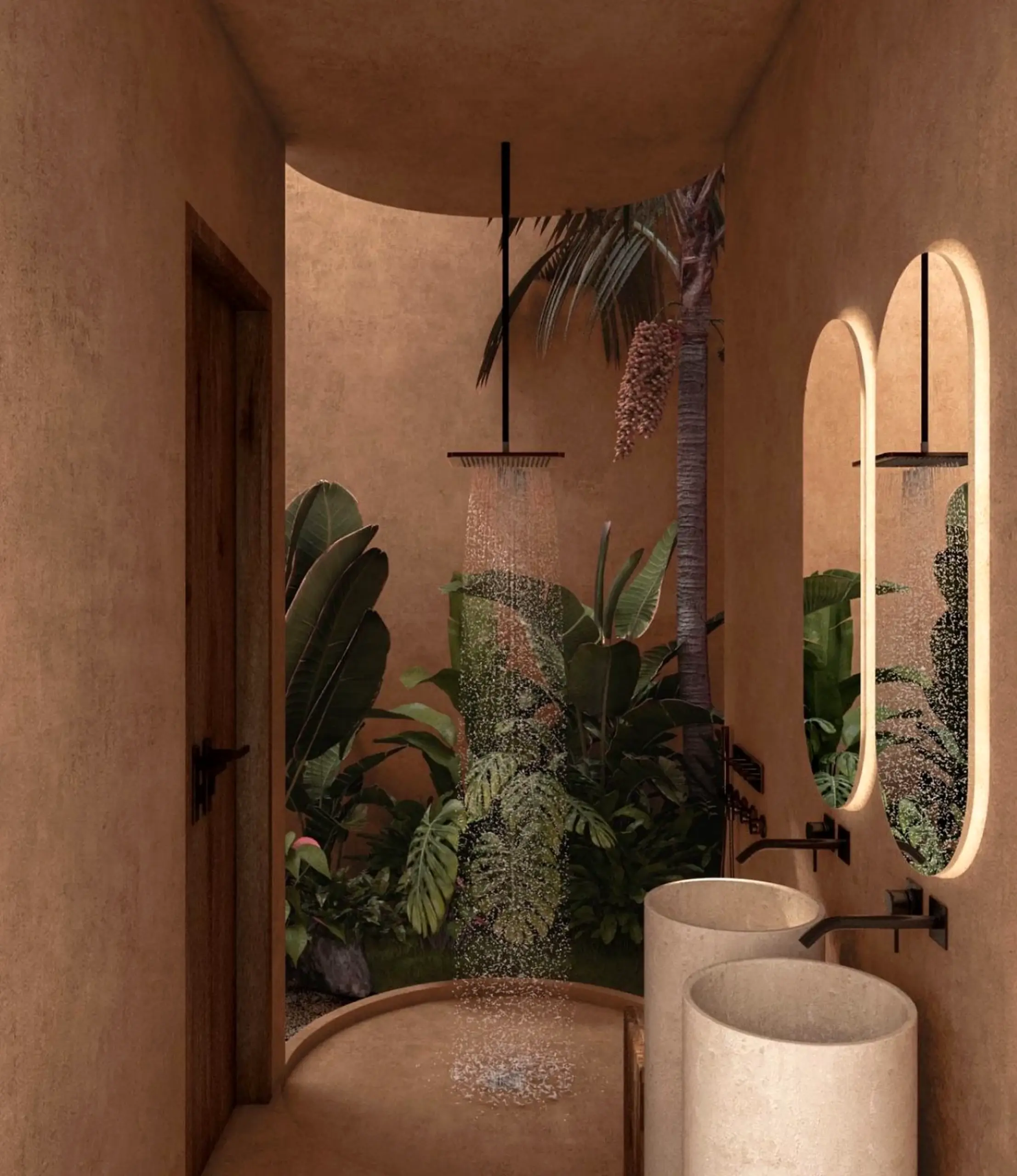 Sunny linen bedding introduces order into the wall, keeping the atmosphere comfortable in daily use.