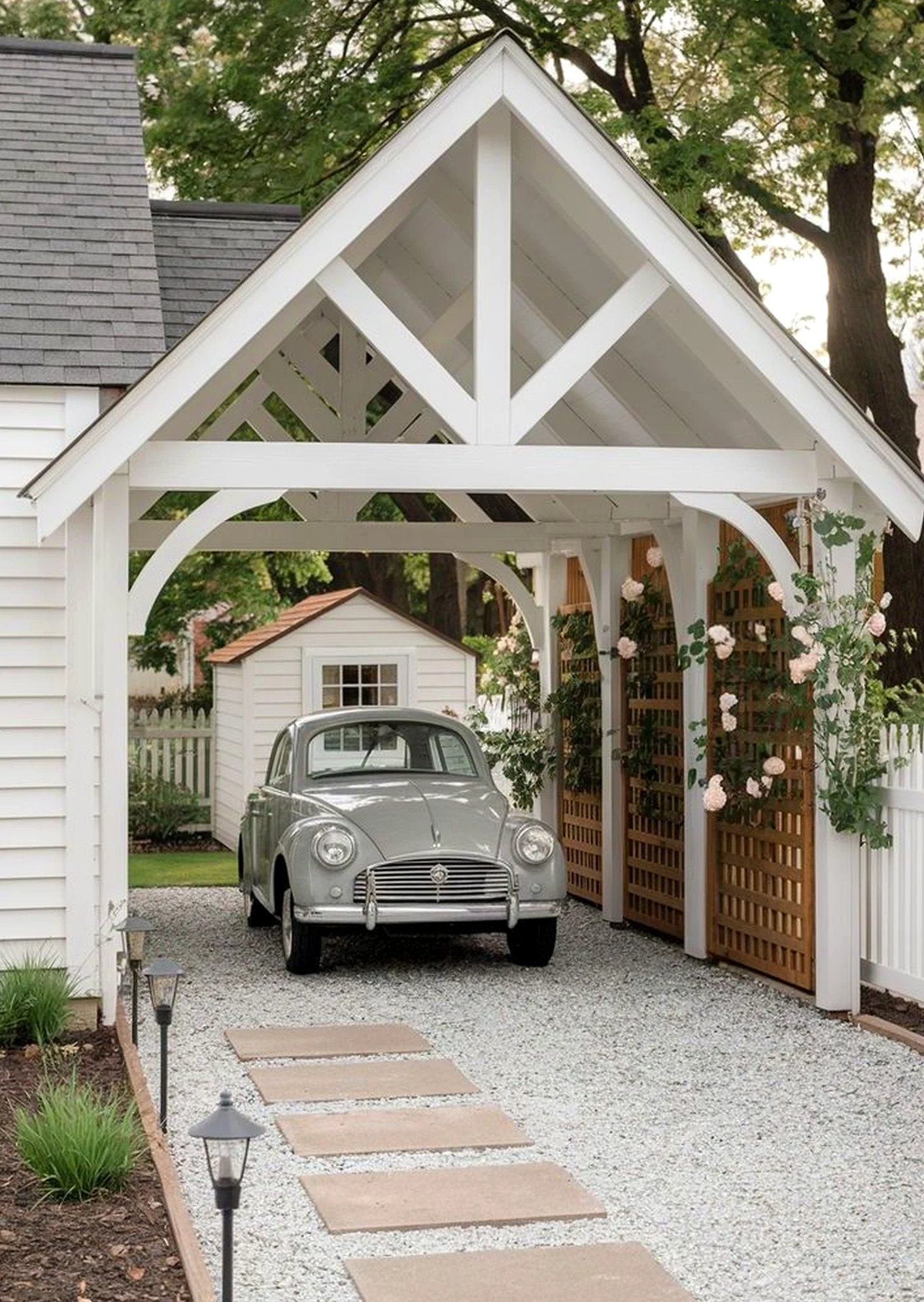 Colorful stone path adds ease across the setting, giving the decor a finish that feels quietly finished.