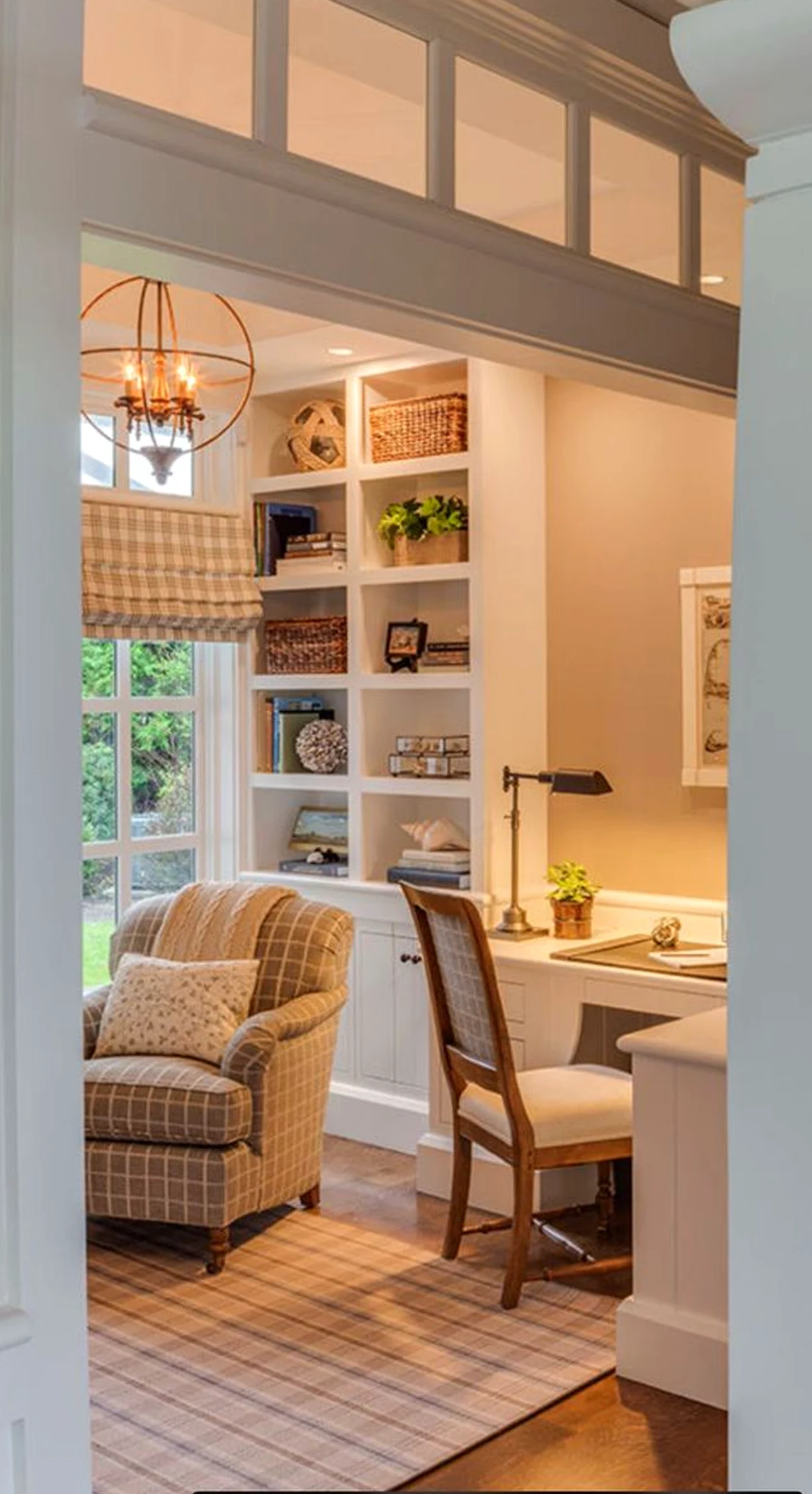Graceful floor pattern frames the wall with freshness, making the scene feel fresh and intentional.