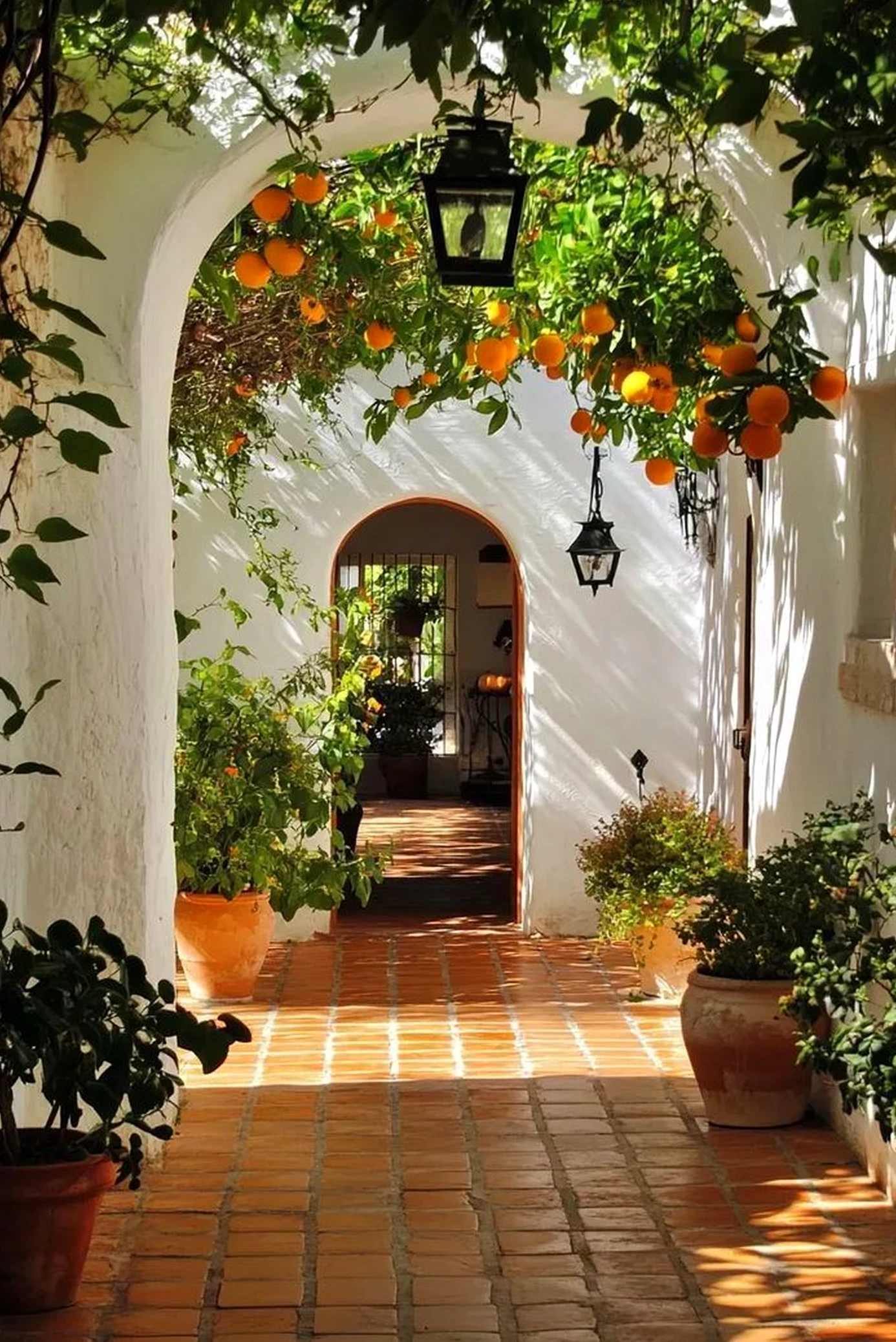 Subtle patio corner anchors the arrangement with movement, giving the view a mood that feels easy to enjoy.