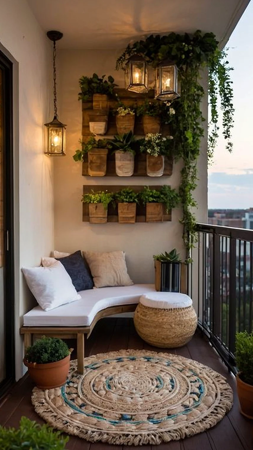 Earthy cabinet wall adds contrast across the table, giving the decor a finish that feels open and lived-in.